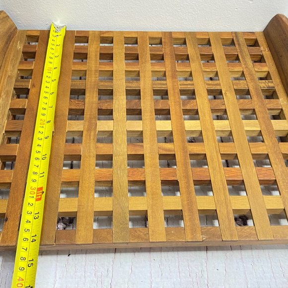 Vintage Jens Quistgaard for Dansk Teak Lattice Tray (ACACIA) - Picture 8 of 9